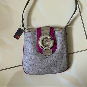 Taupe Guess Crossbody Bag